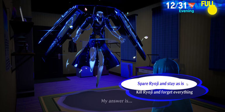 Image of Ryoji in his shadow form in Persona 3 Reload