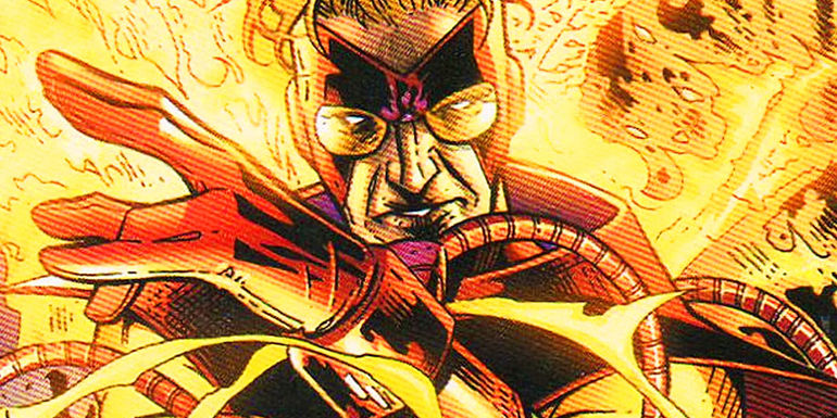 Pyro using his fire abilities in Marvel Comics