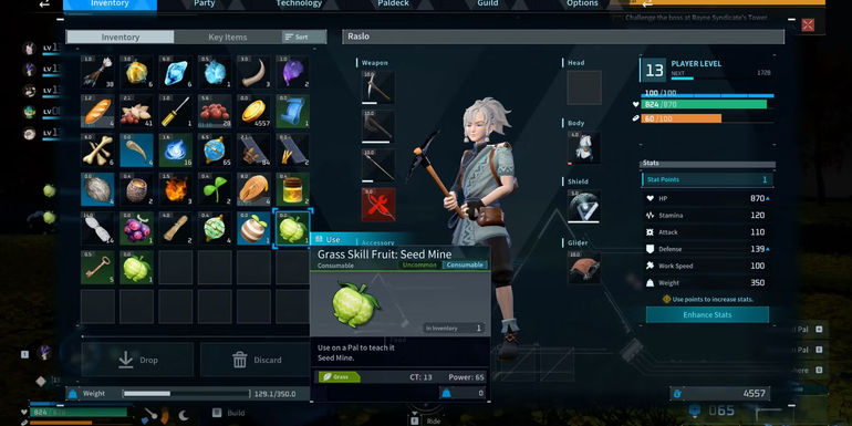 Skill Fruit in Palworld