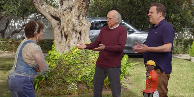 Susie yells at Larry and Jeff in Curb Your Enthusiasm