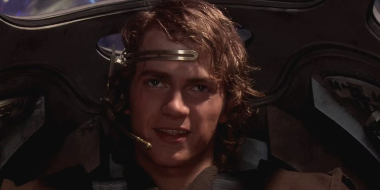 Anakin Skywalker Piloting a fighter in Revenge of the Sith's opening sequence