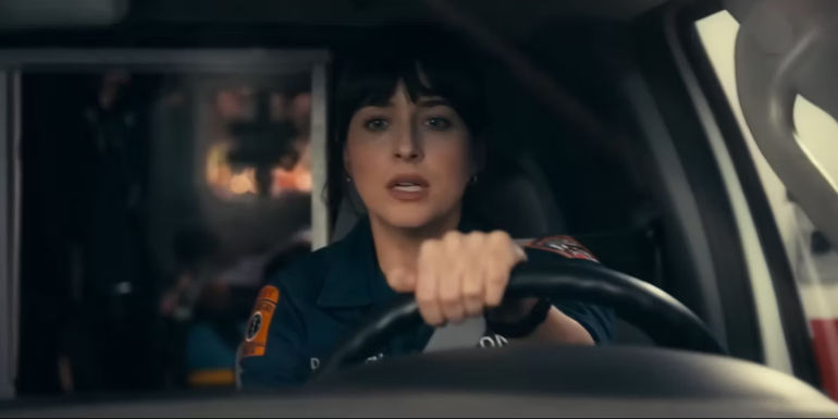 Cassie drives an ambulance in Madame Web