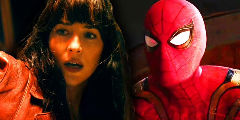 Dakota Johnson's Madame Web and Tom Holland's Spider-Man in the SSU and MCU