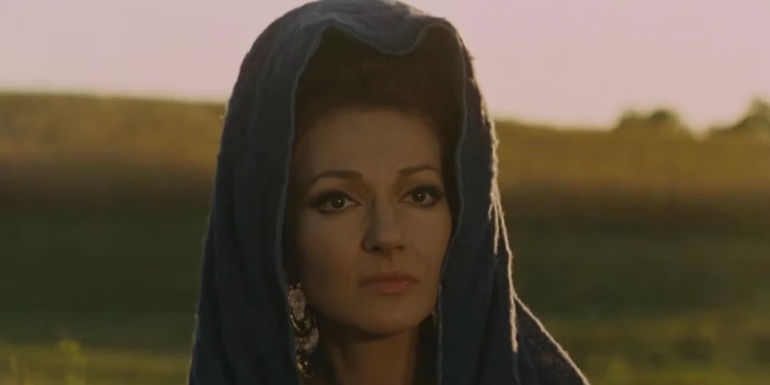 Medea starring into the distance. 