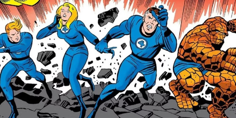 The Fantastic Four in Marvel Comics art from the 1960s
