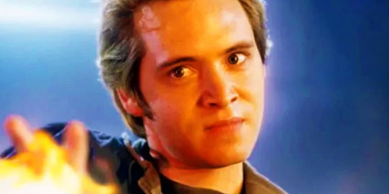 Aaron Stanford as Pyro during fight with Iceman in 2006's X-Men The Last Stand