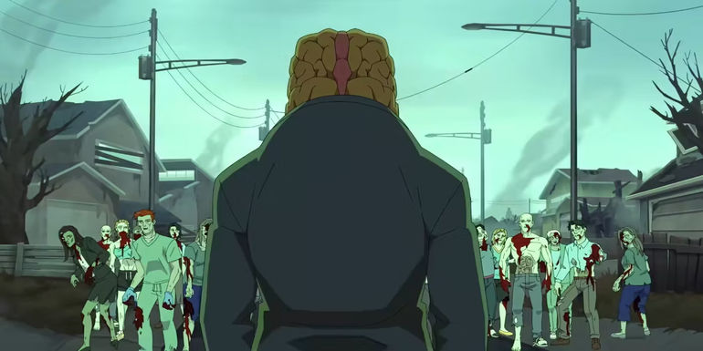 Angstrom Levy in a zombie universe in Invincible