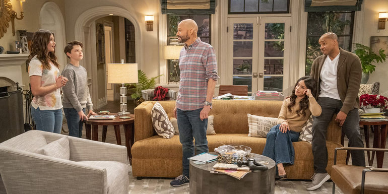 Jim, Julia, Chris and the kids in Extended Family