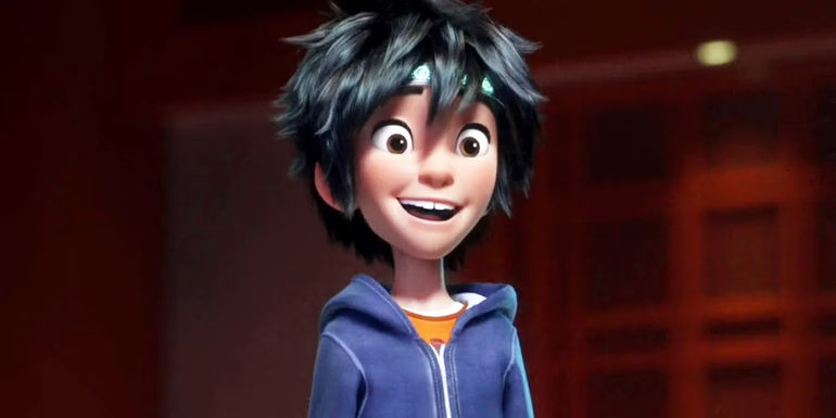 Hiro smiling brightly in Big Hero 6