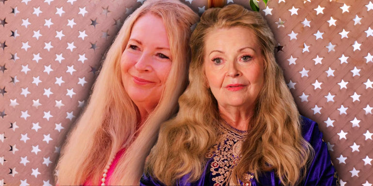 Montage of Debbie Aguero from 90 Day Fiancé: The Other Way with polka dot background