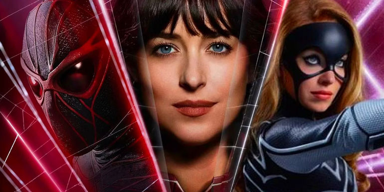 A cutom image of Dakota Johnson and the Madame Web Cast