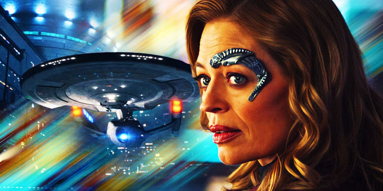 Captain Seven of Nine and the USS Enterprise-G from Star Trek: Picard.