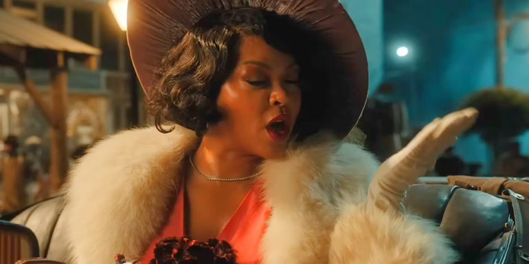 Taraji P. Henson as Shug Avery Riding in a Car in The Color Purple