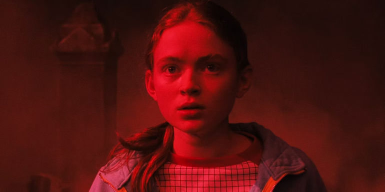 Sadie Sink as Max in the Upside Down in Stranger Things