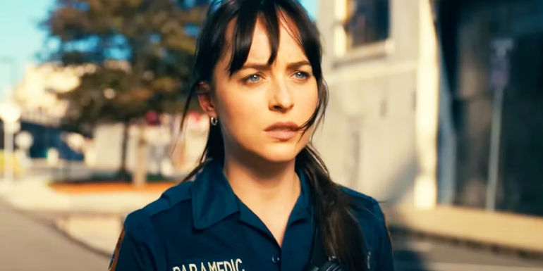 Cassie Webb as a paramedic in Madame Web