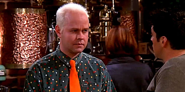 Gunther staring down Joey in Friends