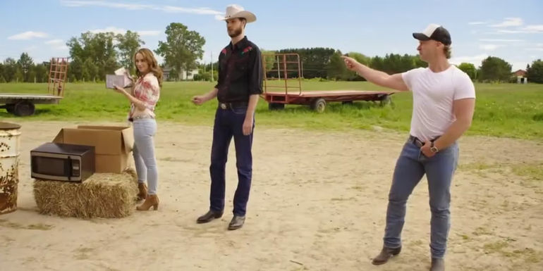 McMurray on the farm in Letterkenny 