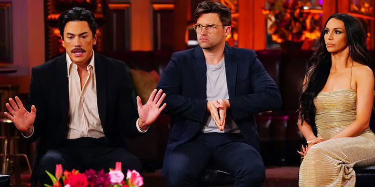 Tom Sandoval Tom Schwartz Scheana Shay on Vanderpump Rules season 10 reunion