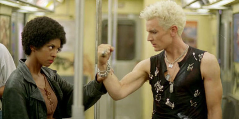 Spike from Buffy fighting a woman