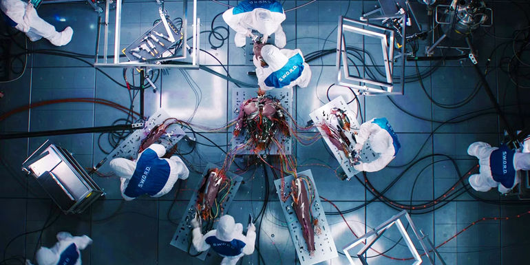 Vision's deconstructed body in WandaVision