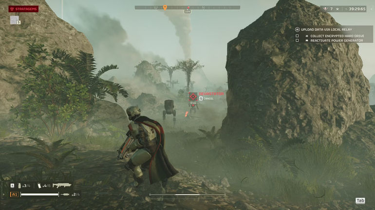 An Automaton Devastator in Helldivers 2