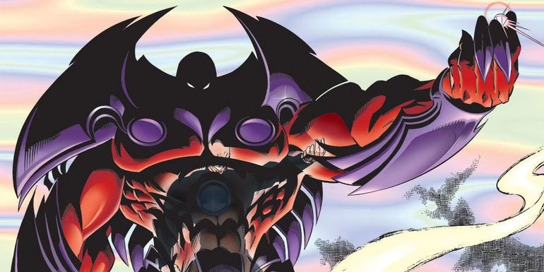 X-Men villain Onslaught standing with outstretched arm