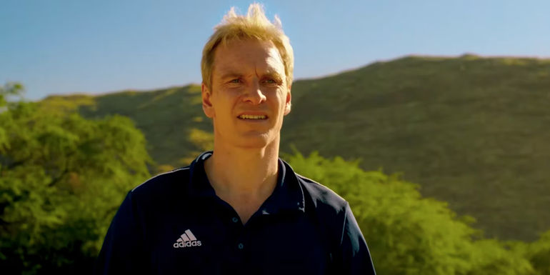 Michael Fassbender as Thomas Rongen Grimacing in Next Goal Wins