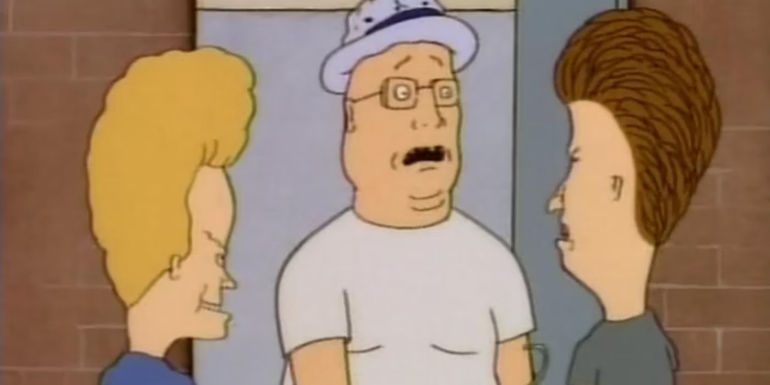 Tom looks shocked in Beavis and Butt-Head