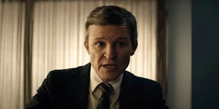 Damon Herriman as Lachlan Rogers in The Tourist.