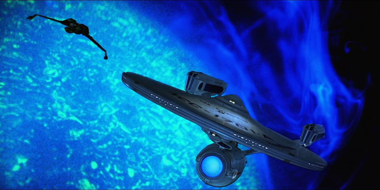 Star Trek V: The Final Frontier, USS Enterprise-A and Klingon vessel