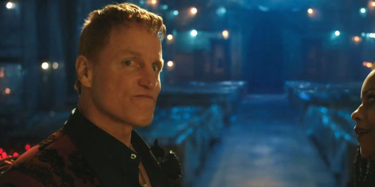 Woody Harrelson scowling as Cletus Kasady in Venom: Let There Be Carnage (2021)