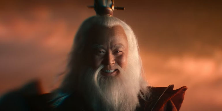 Roku smiling at Aang in Netflix's Avatar: The Last Airbender