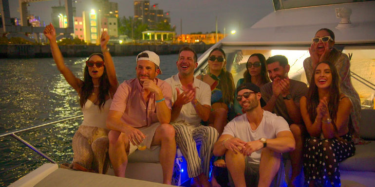 Buying Beverly Hills cast on a boat