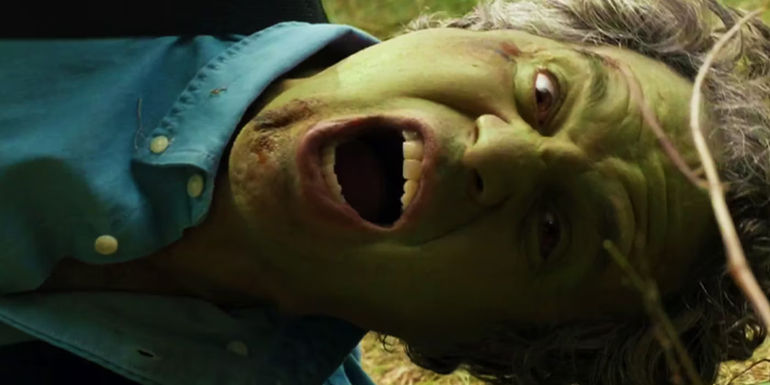 Bruce Banner turning into the Hulk in She-Hulk Attorney at Law