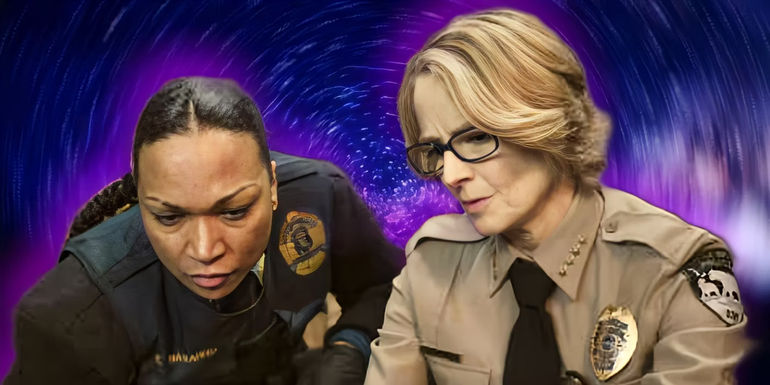 Kali Reis as Navarro and Jodi Foster as Danvers in True Detective Night Country