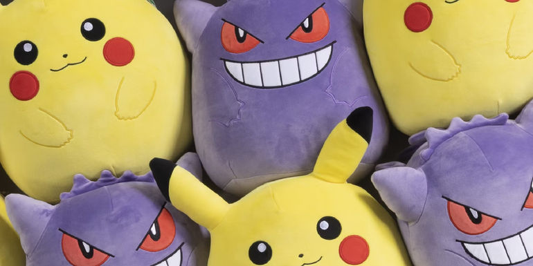 pokemon squishmallows gengar and pikachu