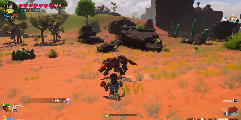 Image of a Sand Wolf enemy in Lego Fortnite - How To Get a Compass in LEGO Fortnite