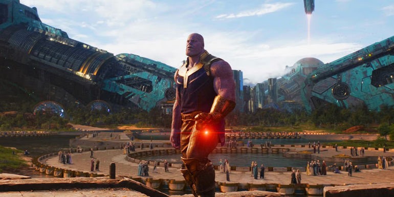 Thanos sử dụng Viên Đá Thực Tại để nhìn thấy Titan trong Avengers Infinity War - Làm Thế Nào Lý Thuyết Viên Đá Tâm Lý Thay Đổi Lịch Sử Của Thanos
