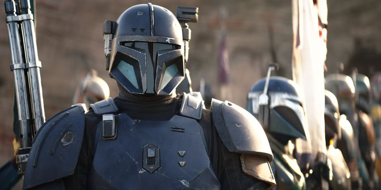 Paz Vizsla and other members of the Children of the Watch in The Mandalorian season 3 episode 1. - The Children of the Watch may be relatively new - How, & When, Did Din Djarin's Tribe Become The Children Of The Watch?