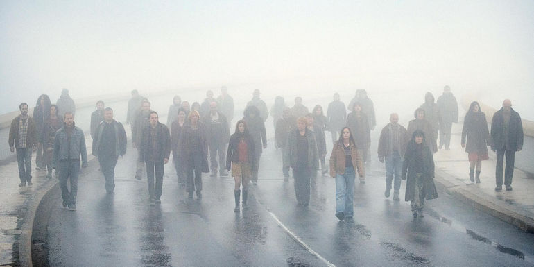 People walking through a mist in Les Revenants - The French Version Of The Returned Got Two Seasons
