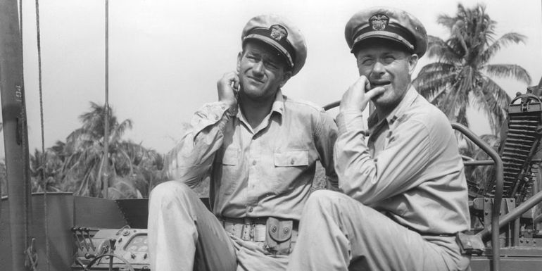 John Wayne in They Were Expendable