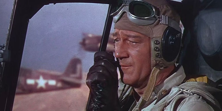 John Wayne in Flying Leathernecks