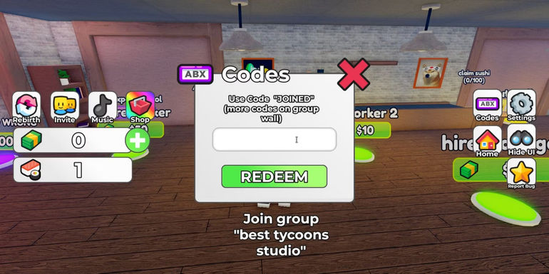 Roblox Make Sushi and Prove Dad Wrong: the codes tab