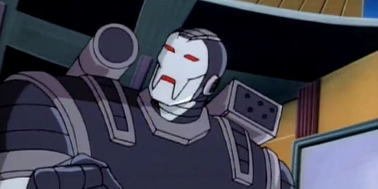 Spider-man the animated series war machine in grey armour