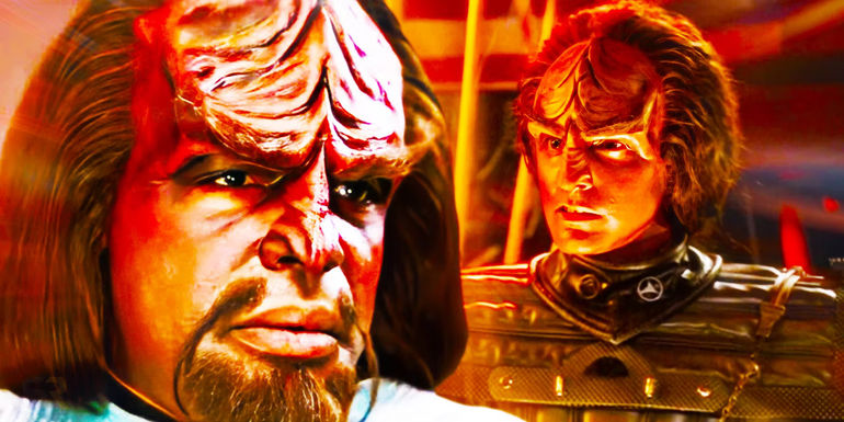 Michael Dorn as Worf and Marc Worden as Alexander in Star Trek - How Worf's Son Could Return In Star Trek: Legacy