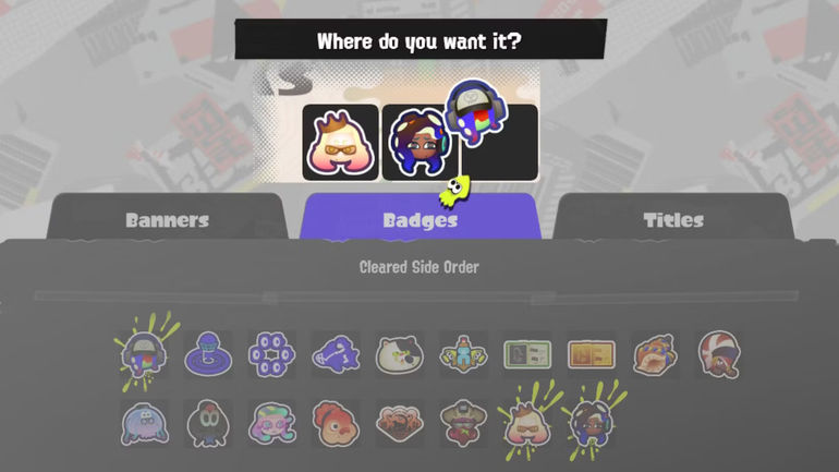 Splatoon 3: Dive into the Badge Mania