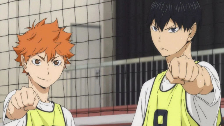 Shoyo Hinata và Tobio Kageyama trong anime (Hình ảnh qua Production I.G.) - Cung đường phát triển của Kageyama