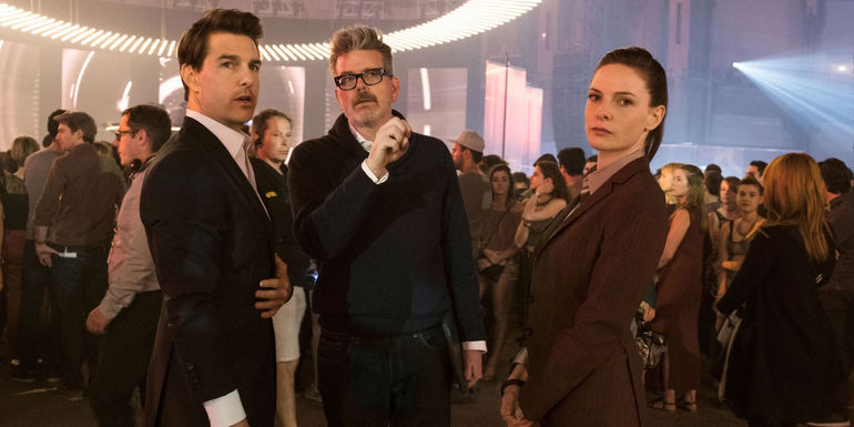 Tom Cruise, Christopher McQuarrie, and Rebecca Ferguson on the set of Mission: Impossible - Fallout - Rebecca Ferguson's Stipulation for a Mission: Impossible Spinoff