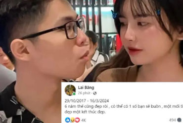 Bí ẩn sau dòng status chia tay của Lai Bâng: Kết hôn hay chia tay thật sự?