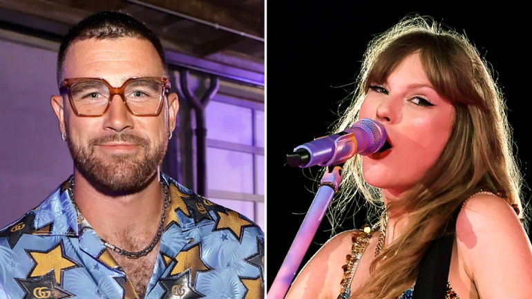Travis Kelce Enjoys Taylor Swift's 'Eras Tour' Performance in Singapore